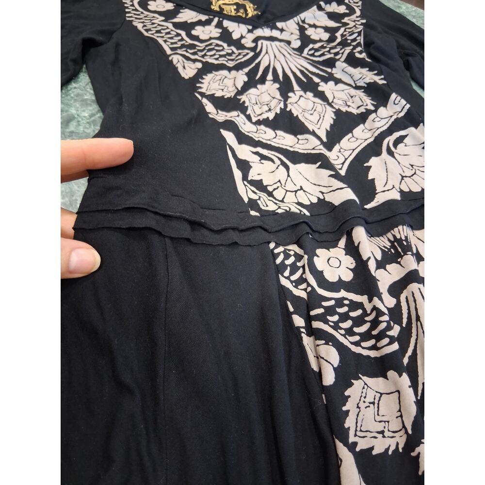 Desigual x Christian Lacroix Dress Womens Sz M Abstract Artsy Stretch Lagenlook - Picture 3 of 12